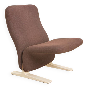F780 "Concorde" chocolate brown armchair by Pierre Paulin for Artifort 80's