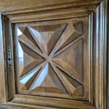 Bonnetière called standing man in solid oak with diamond points, Louis XIII style