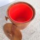 Vintage Scandinavian teak ice bucket 1960s