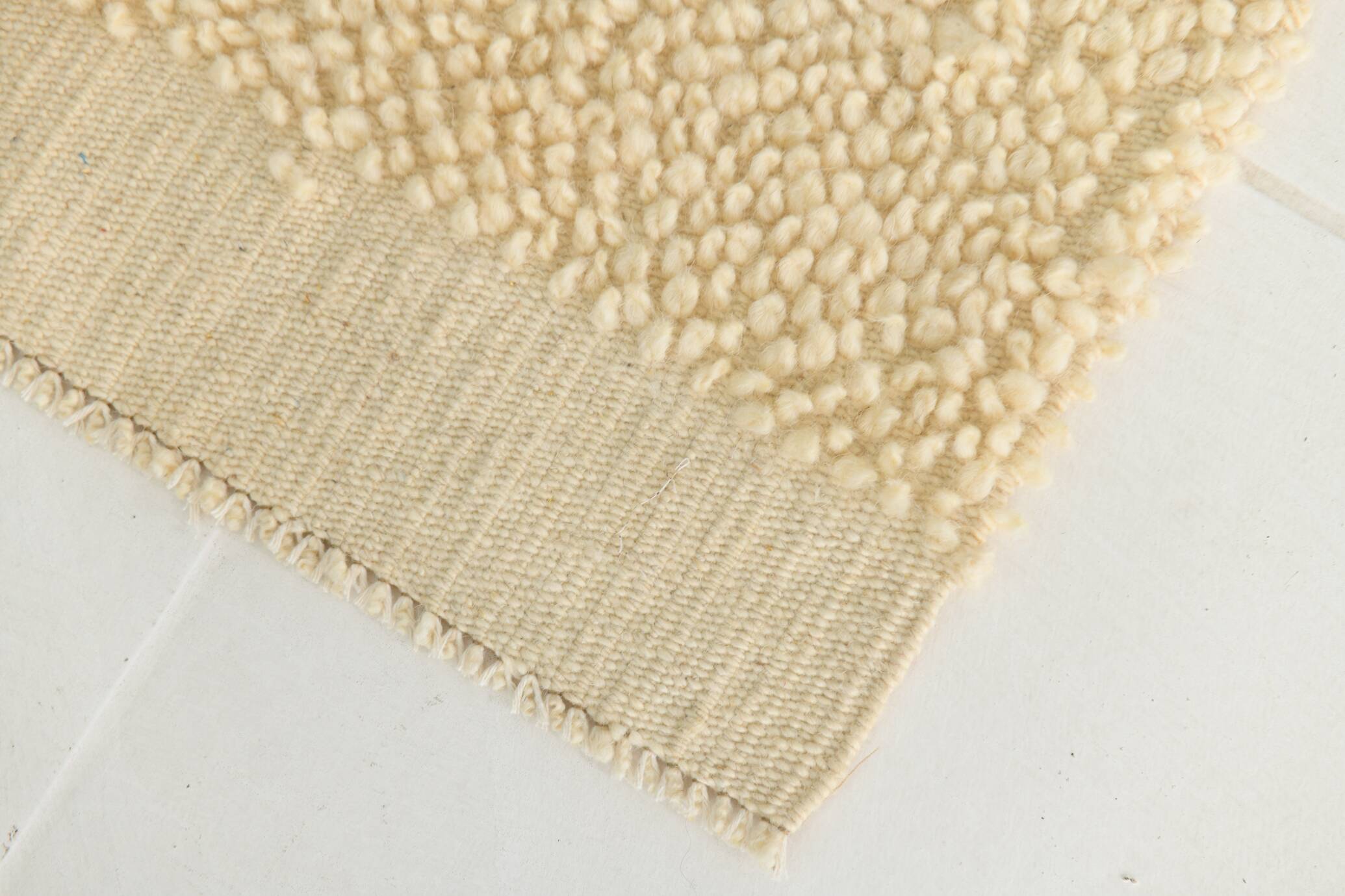 Paillasson turc moderne beige crème 2x3, 60x93 cm