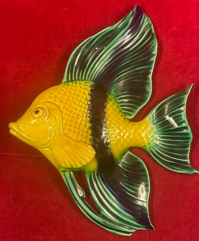 Superb ceramic fish creation albert ferlay vallauris -1970 - 27 x 21 cm
