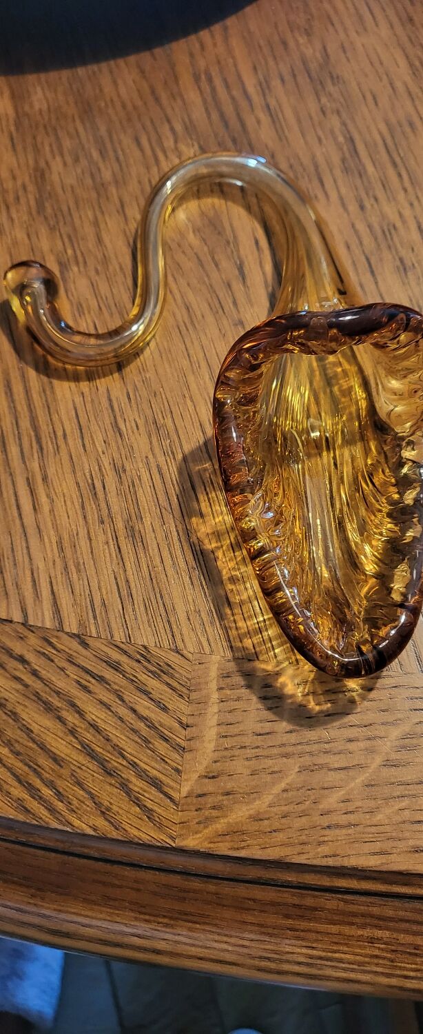 Blown glass vase