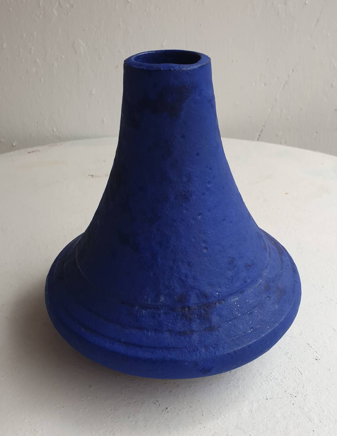 Scheurich ceramic blue vase 1960s