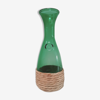Vase, green decanter