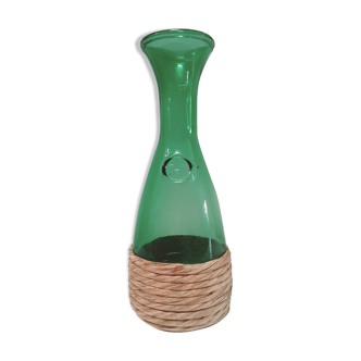 Vase, green decanter