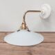 Vintage lampshade in white opaline