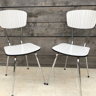 20 White Formica Chairs