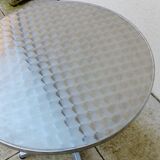 Table style bistrot terrasse en aluminium