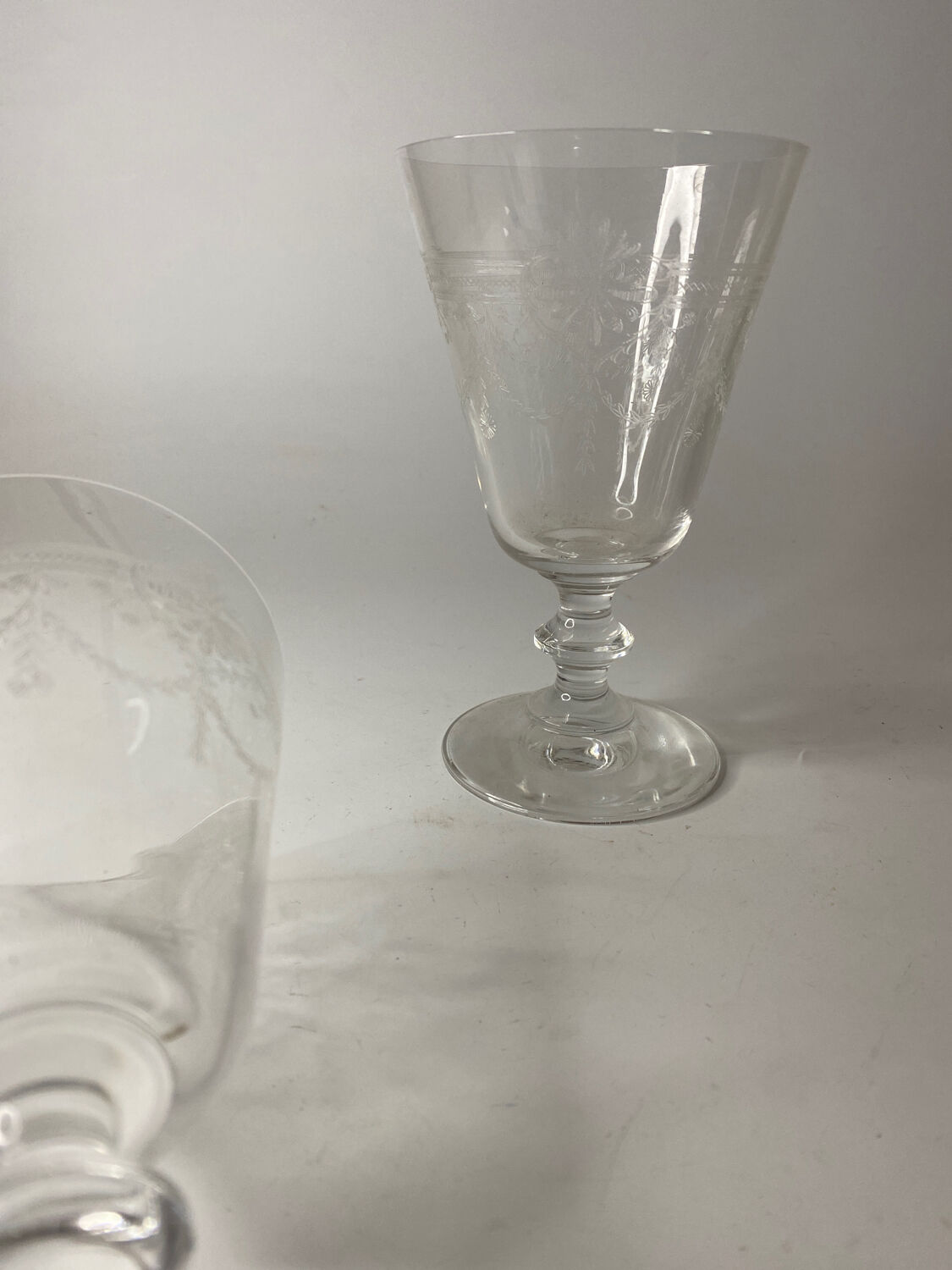 2 glasses Cristal Saint Louis