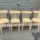4 chairs bistro vintage coffee 1950