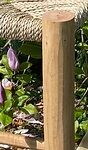 High wood and rope stool