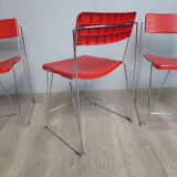 Set of 4 chairs V line Magis by Andries and Hiroko Van Onck