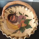 Glazed terracotta fruit bowl or basket