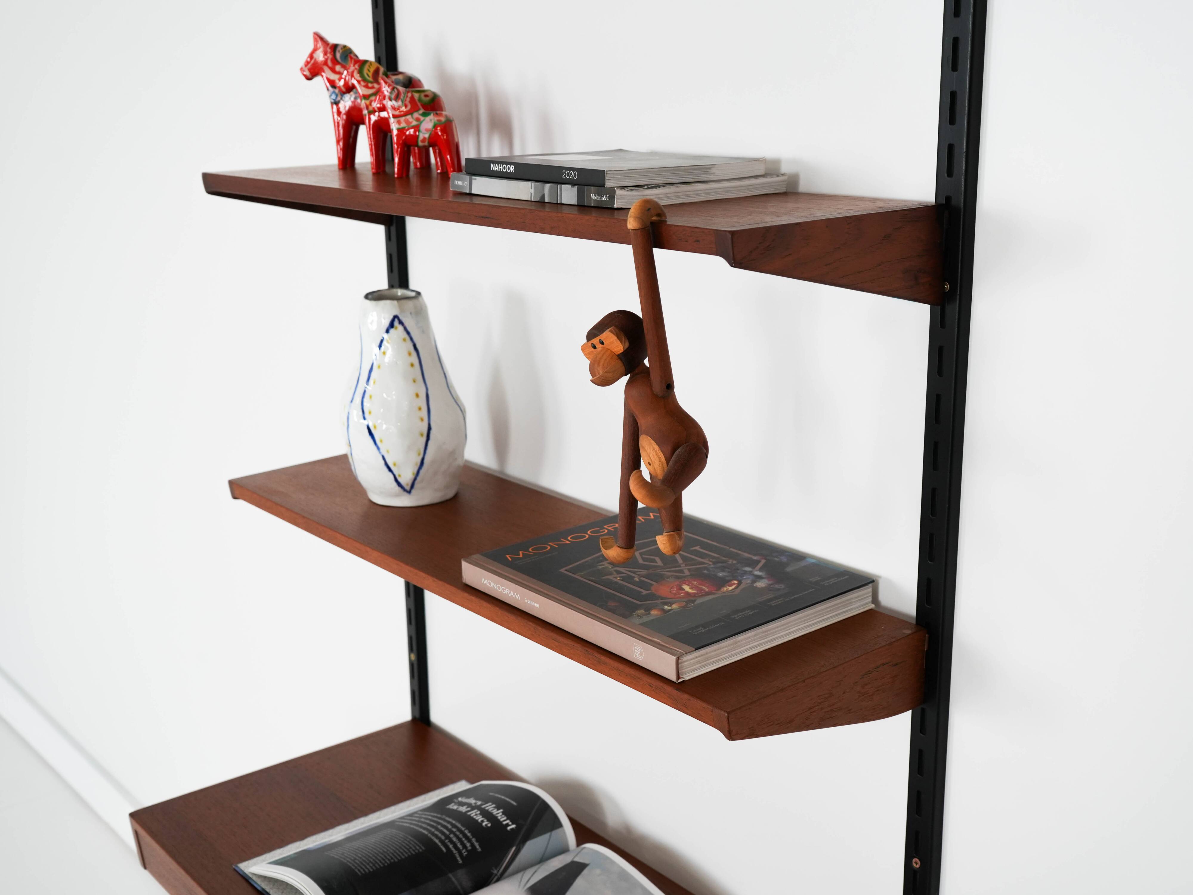 Teak modular shelving unit, Danish design, 1960s, designer: Kai Kristiansen