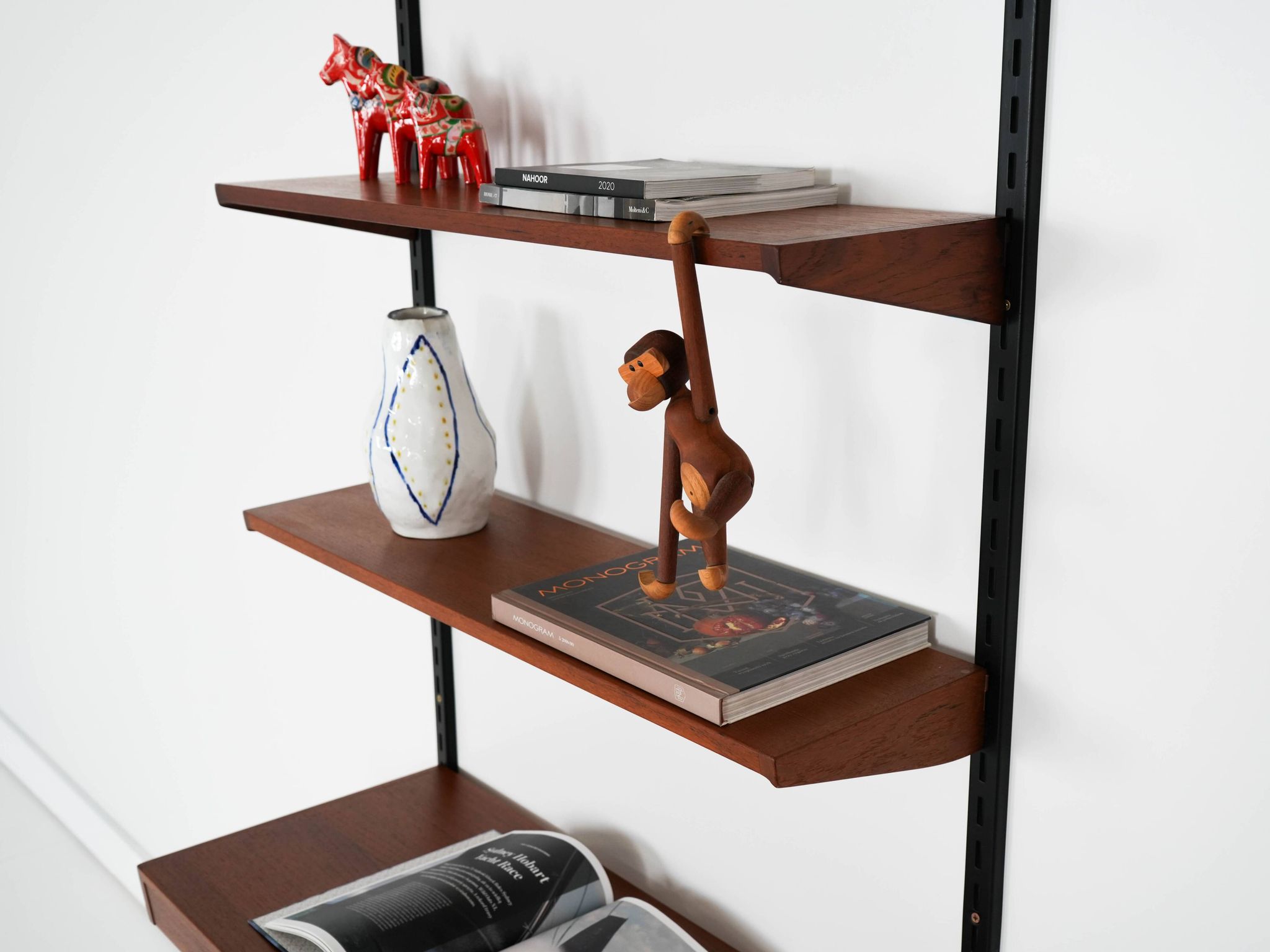 Étagère modulaire en teck, design danois, années 1960, designer : Kai Kristiansen