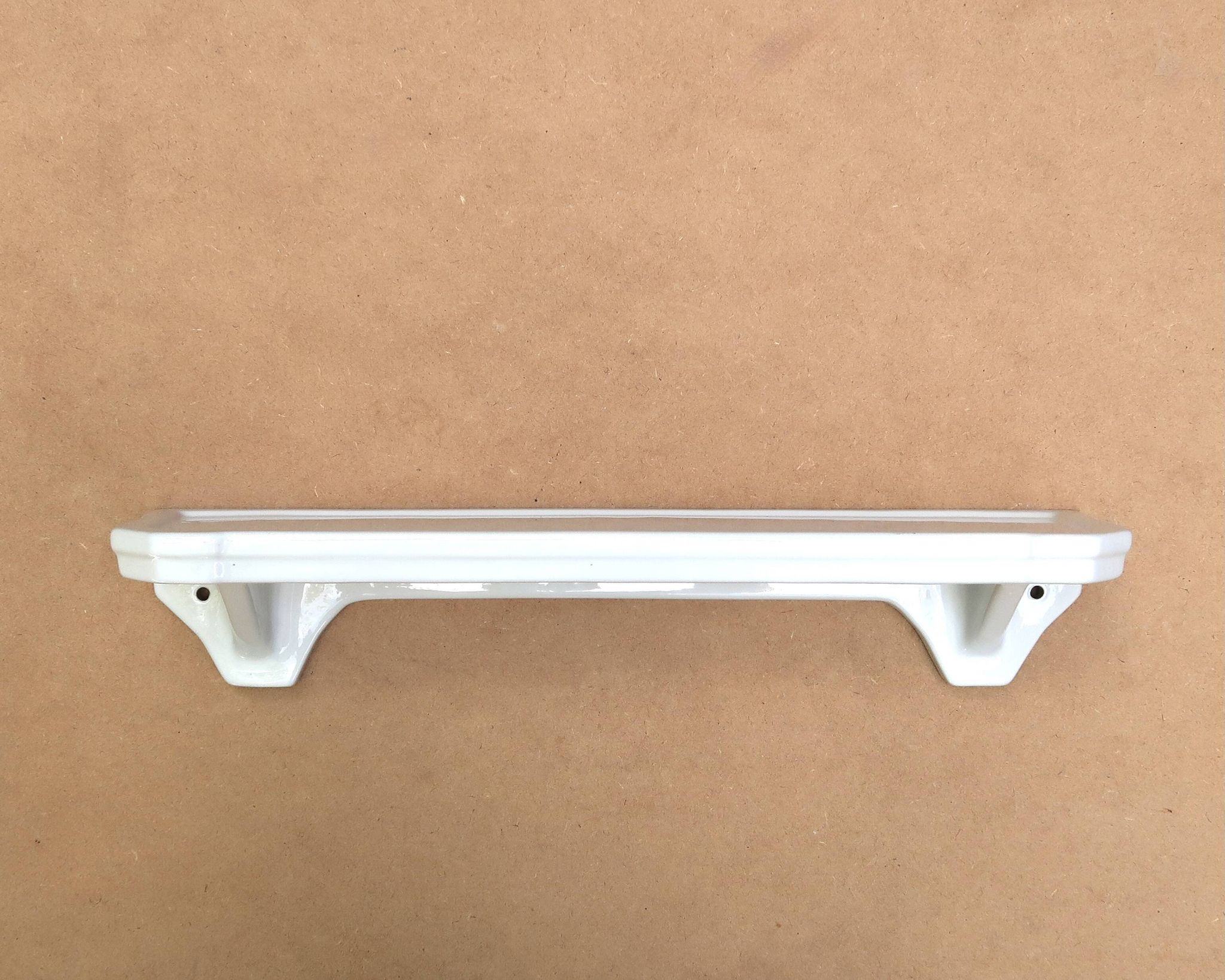 White Porcelain Art Deco Bathroom Wall Shelf