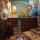 Lampe en verre et métal de style Art déco