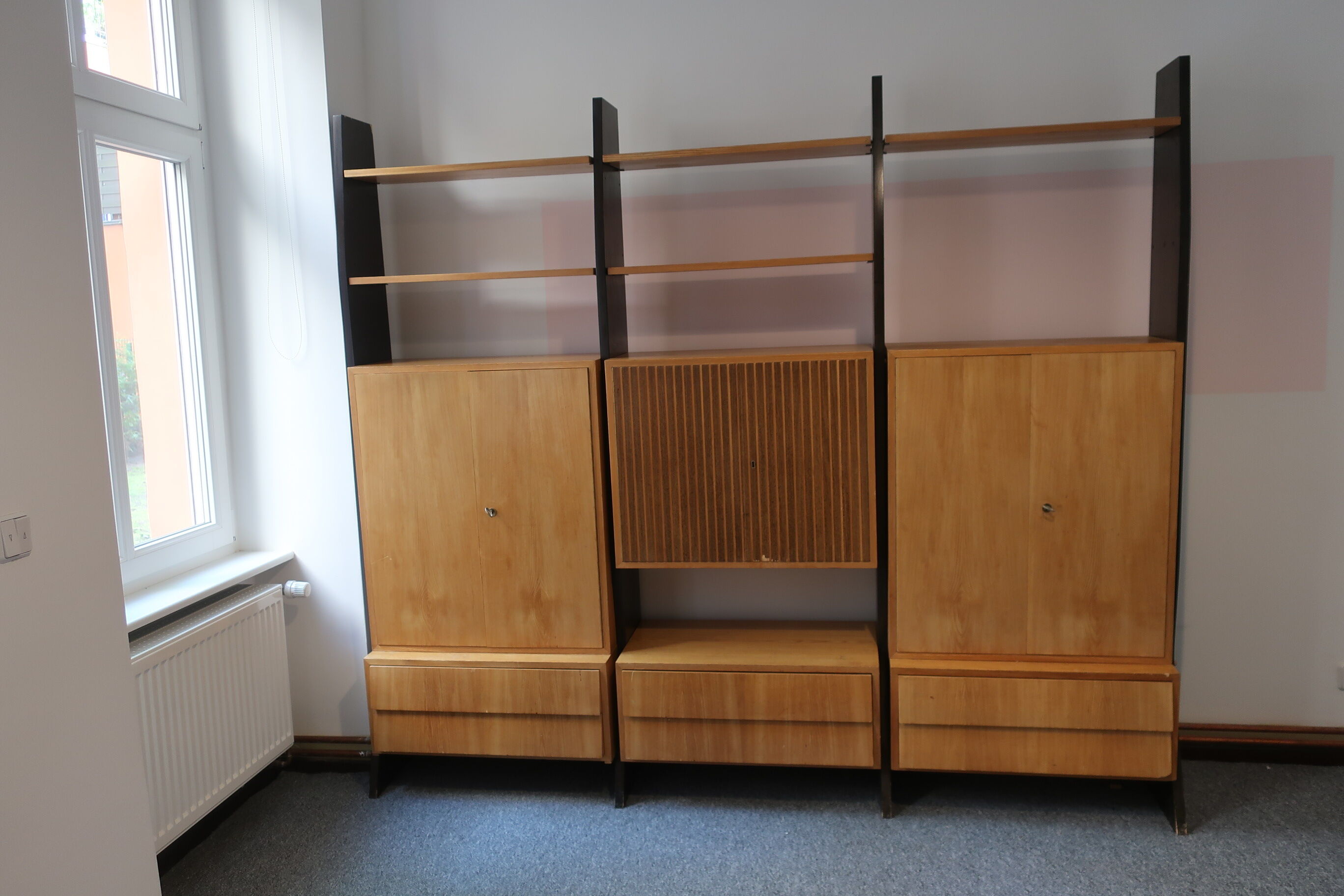 1950s foot library by designer Erich Stratmann, modular