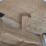 1970s, Danish foldable side table, solid oak wood, original condition.