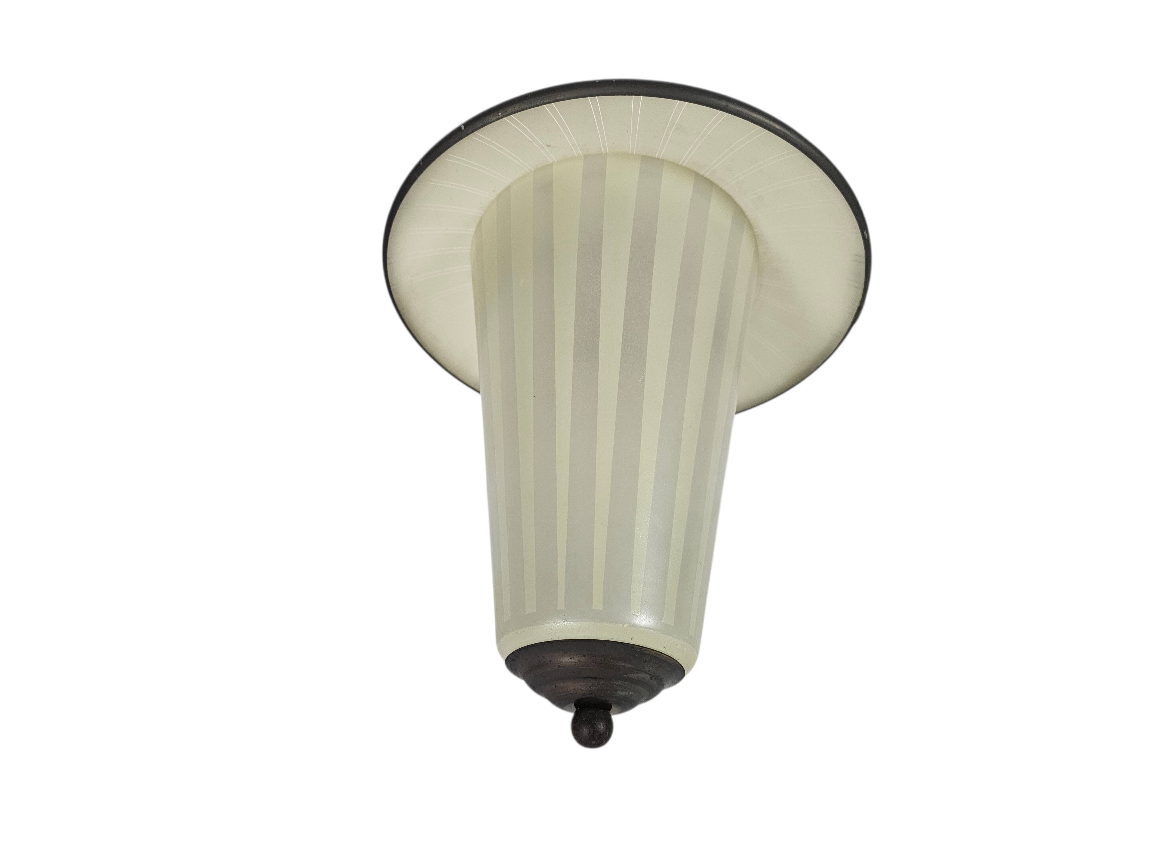 pendant lamp - brass - copper - lantern lamp - 1950s