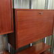 Library, 60s teak shelf on feet