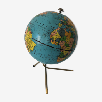 Globe Taride tripod 17cm vintage 1960