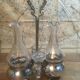 Silver and crystal oil and vinegar set