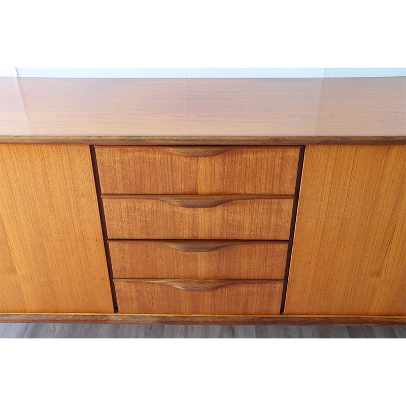 Scandinavian teak row circa 1960