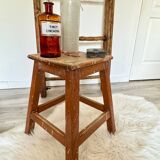 Old wooden painter's stool