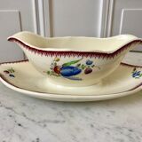 Saucière Villeroy & Boch La Louvière Belgian manufacture in Iron Earth early twentieth century