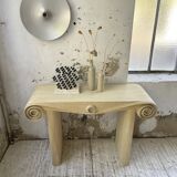 70s tropicalist rattan console