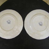 Paire d'assiettes anciennes