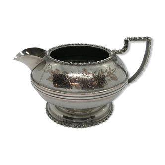 Silver metal milk pot