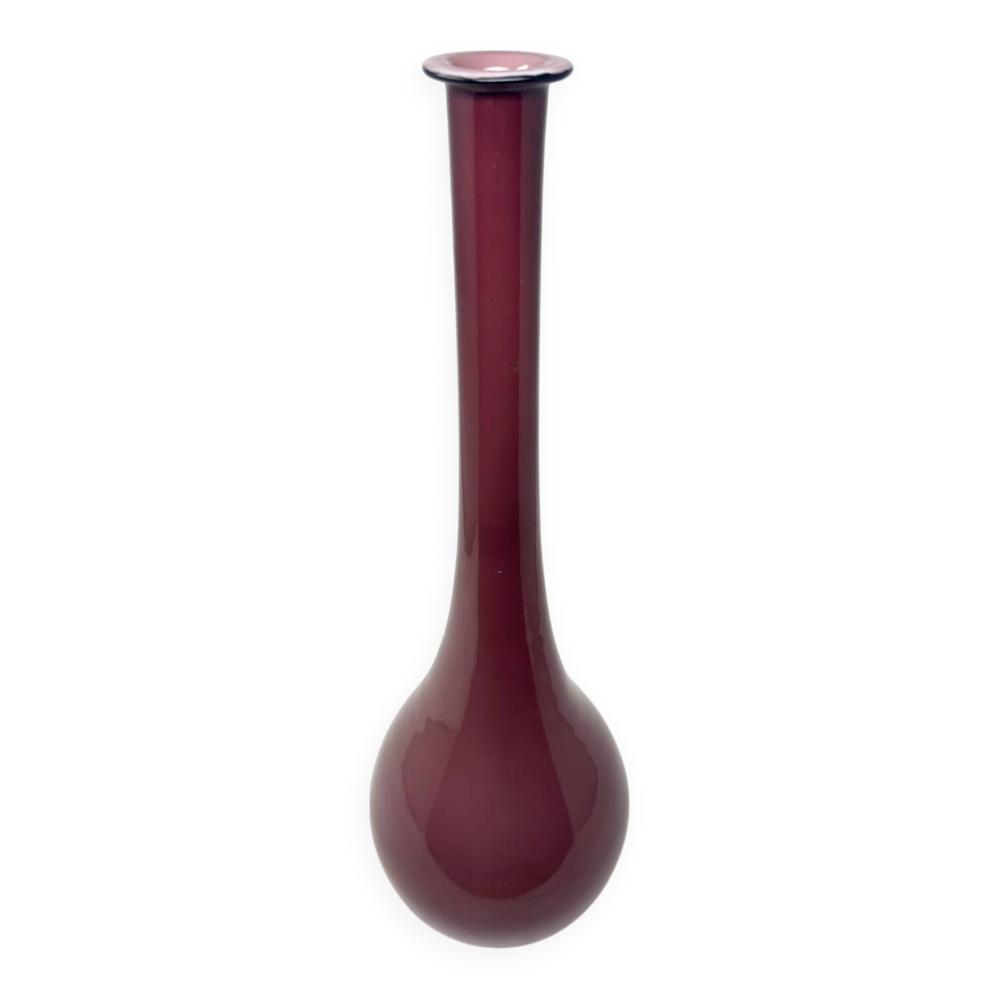 Empoli bottle in aubergine opaline