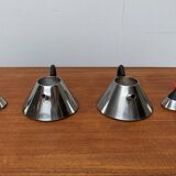 Postmodern Japanese kettle in stainless steel, set of 2