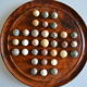 Solitaire game in exotic wood and semi-precious stones