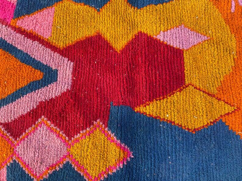 Tapis beni ouraine tissè main traditionnelle taille 150 x 250 cm