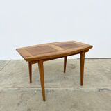 Small Coffee Table 50s – Geometric Marquetry & Compass Legs