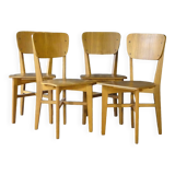 Set of 4 Prouvé "Recontruction" style chairs - reissued 1980 -