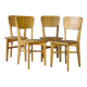Lot de 4 chaises style Prouvé "Recontruction" - réedition 1980 -