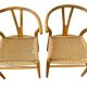 Set of 4 Scandinavian solid wood chairs