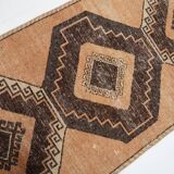 3x11 Rug For Hallway Brown Vintage Persian Runner Rug, 94x345Cm SK 5284