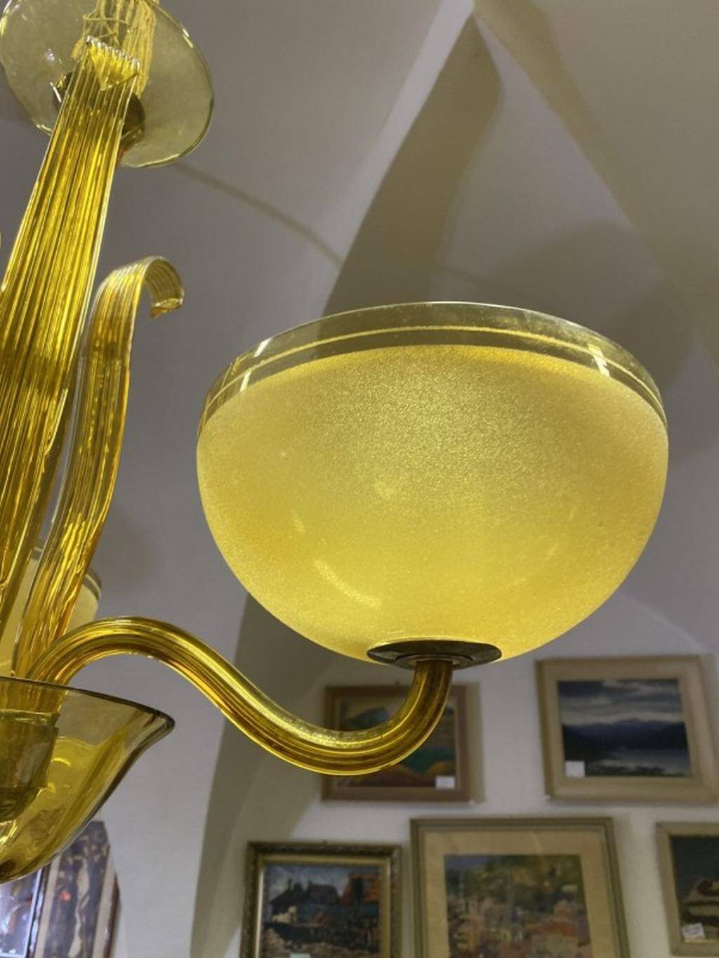 Murano Yellow Lustre