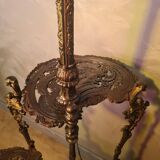cast iron street lamp ornate side table with 3-tier support Hollywood
