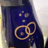 Duo de vase tulipe Gustave ASCH, bleu de Tours