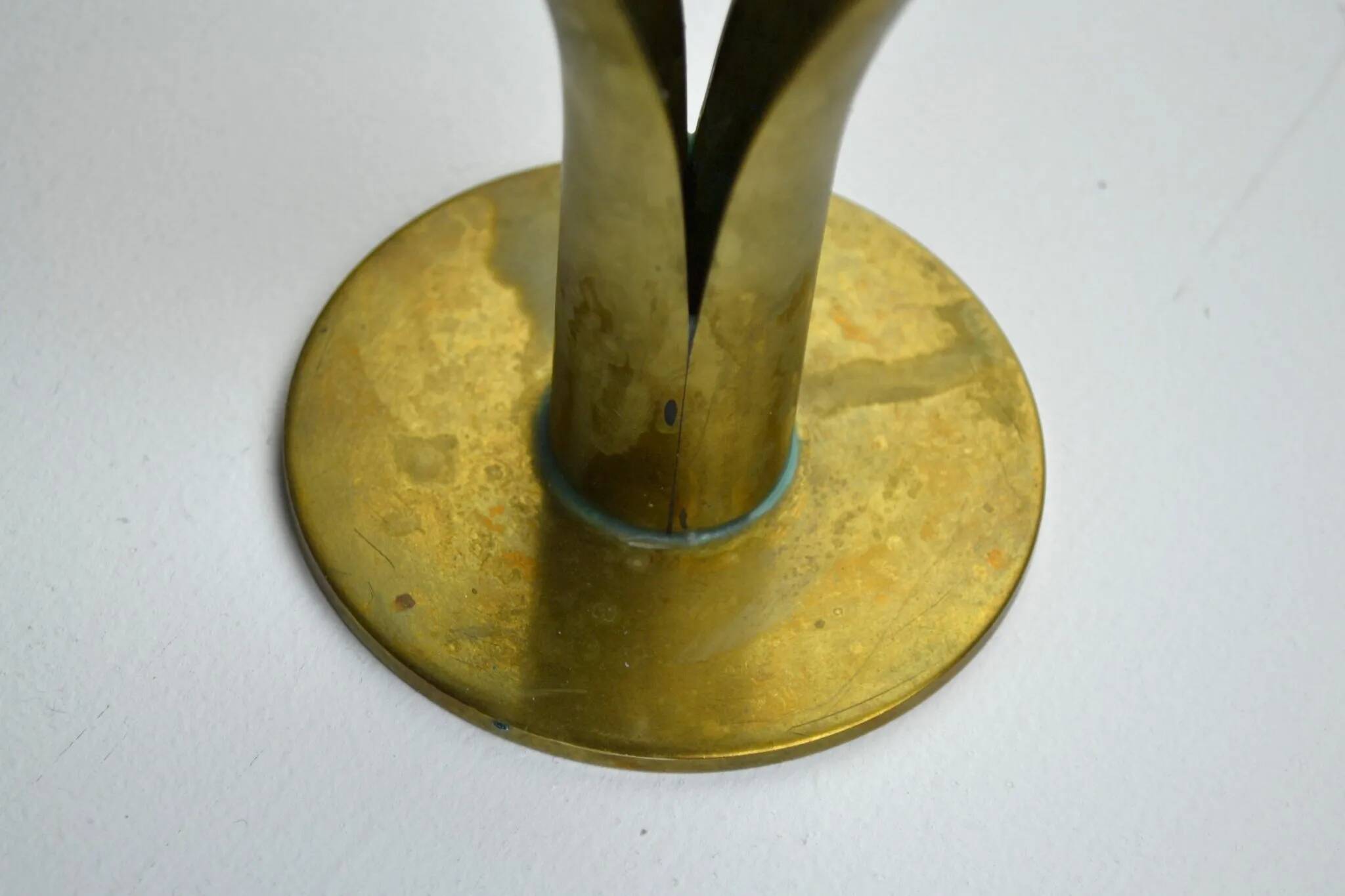 “Liljan” Candleholders — Ivar Ålenius-Björk for Ystad-Metall, Sweden, Late 1940s