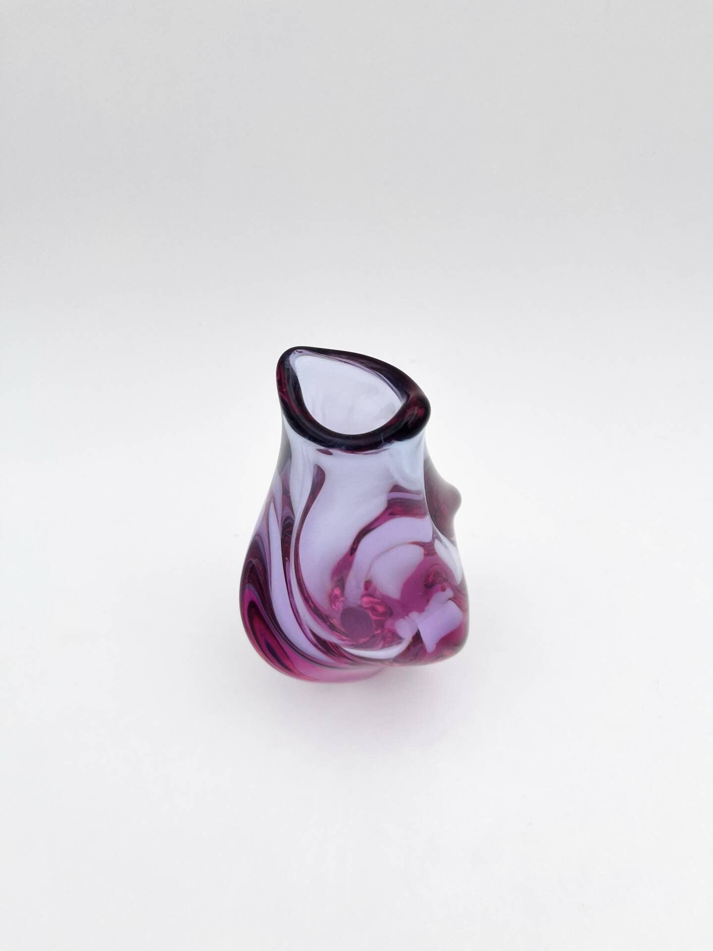 Sommerso Vase Alexandrite Miloslav Klinger ZBS - Vintage Bohemian Glass