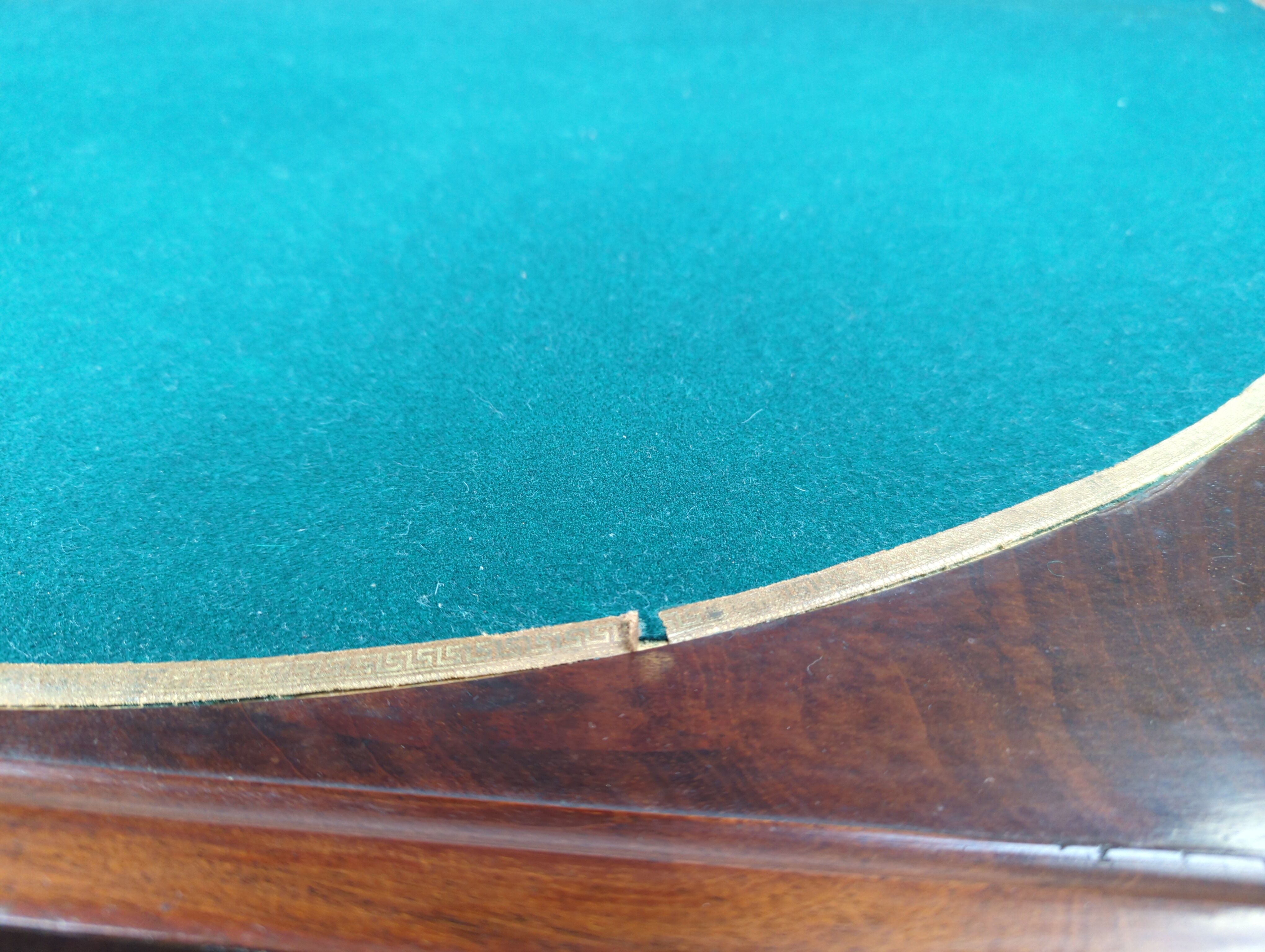 Game table wallet mahogany veneer era empire