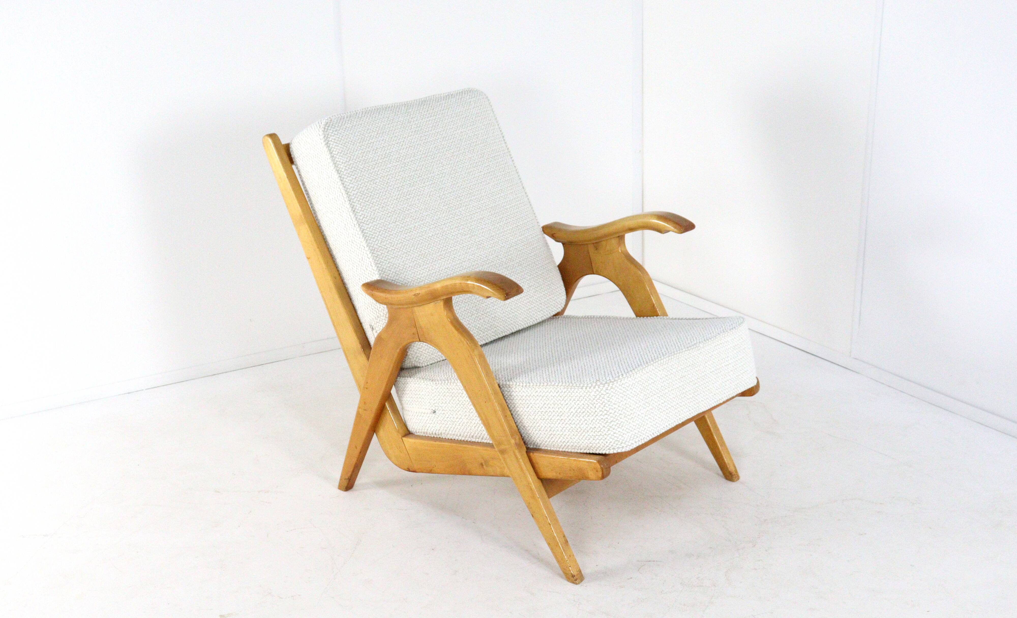 Mid century dutch design Oak armchair 'Nederweert' | more pieces in stock