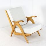 Mid century dutch design Oak armchair 'Nederweert' | more pieces in stock